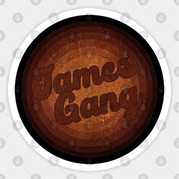 James Gang - Vintage Style Sticker by Posh Men